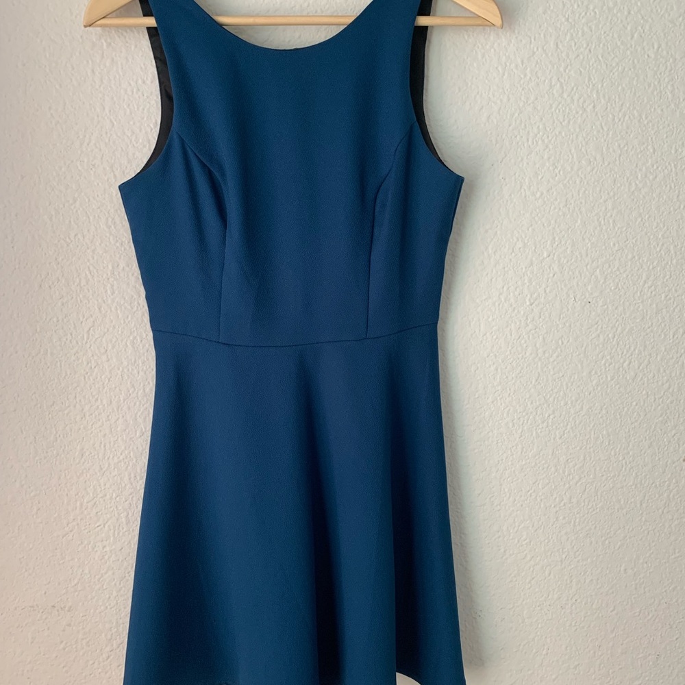 Lush sleeveless dark teal dress